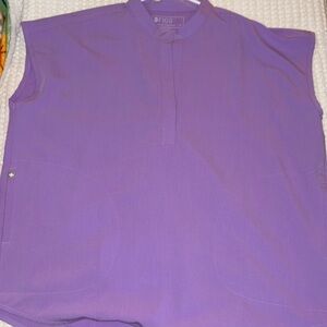 Figs - Rafaela scrub top - M - Lilac Dawn